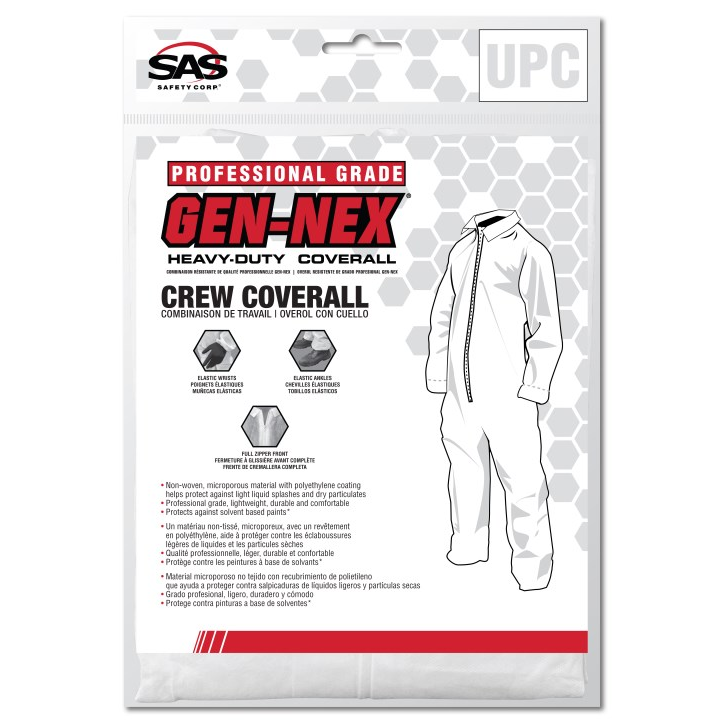 SAS Safety Gen-Nex Professional Grade coverall package
