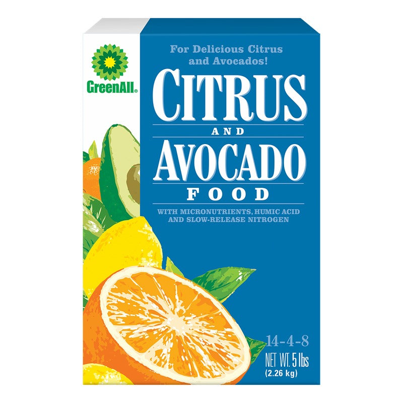 E.B. Stone GreenAll Citrus and Avocado Food 14-4-8 fertilizer, 5 lb box