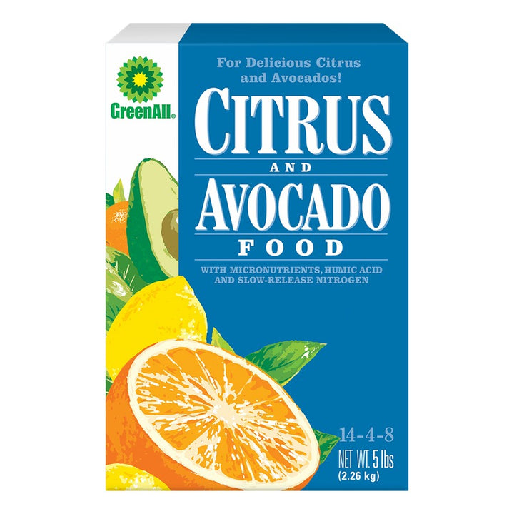E.B. Stone GreenAll Citrus and Avocado Food 14-4-8 fertilizer, 5 lb box