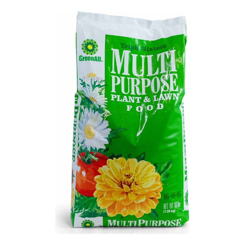 E.B. Stone GreenAll Multi Purpose Plant and Lawn Food 16-16-16, 16 lb bag
