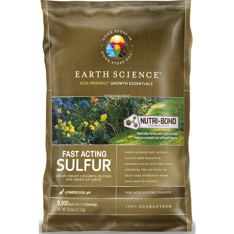 Earth Science Fast Acting Sulfur 25 lb bag