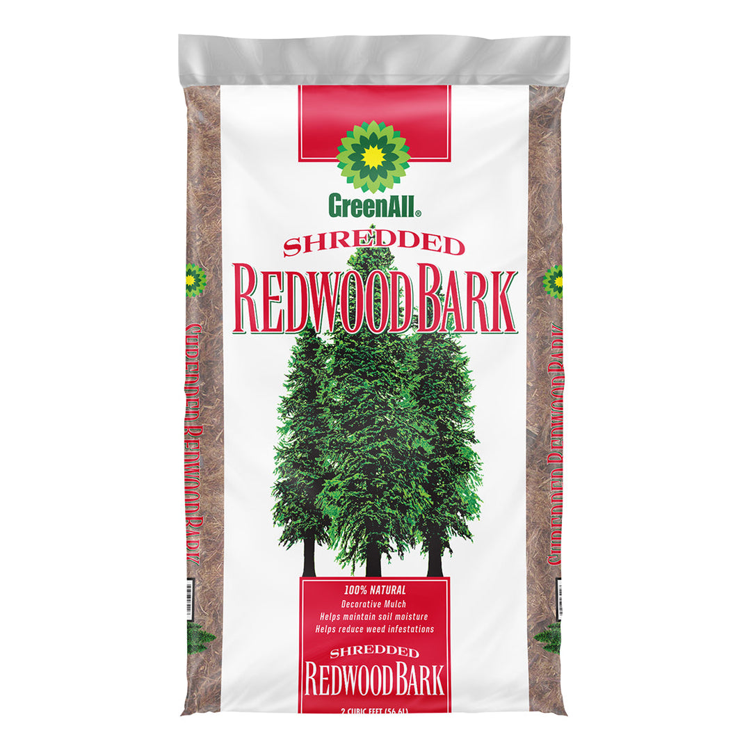 GreenAll Shredded Redwood Bark 2 cu ft