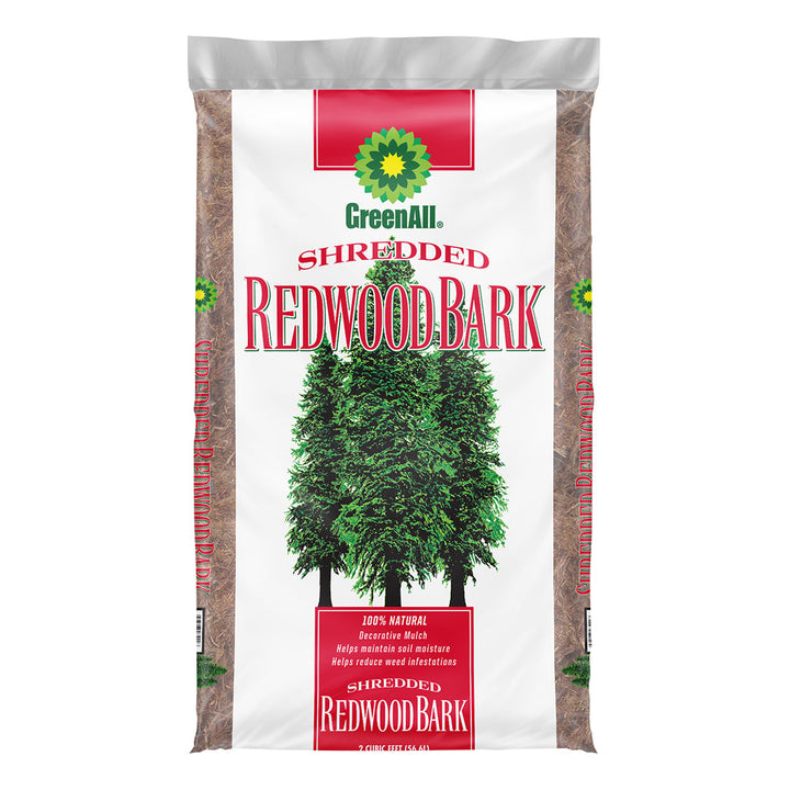 GreenAll Shredded Redwood Bark 2 cu ft