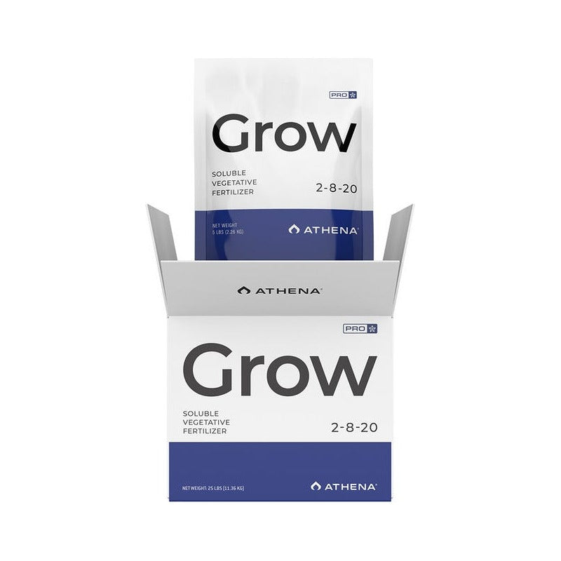 Athena Pro Grow - Dry Soluble Vegetative Fertilizer - 10 lb Box and 25 lb Bag