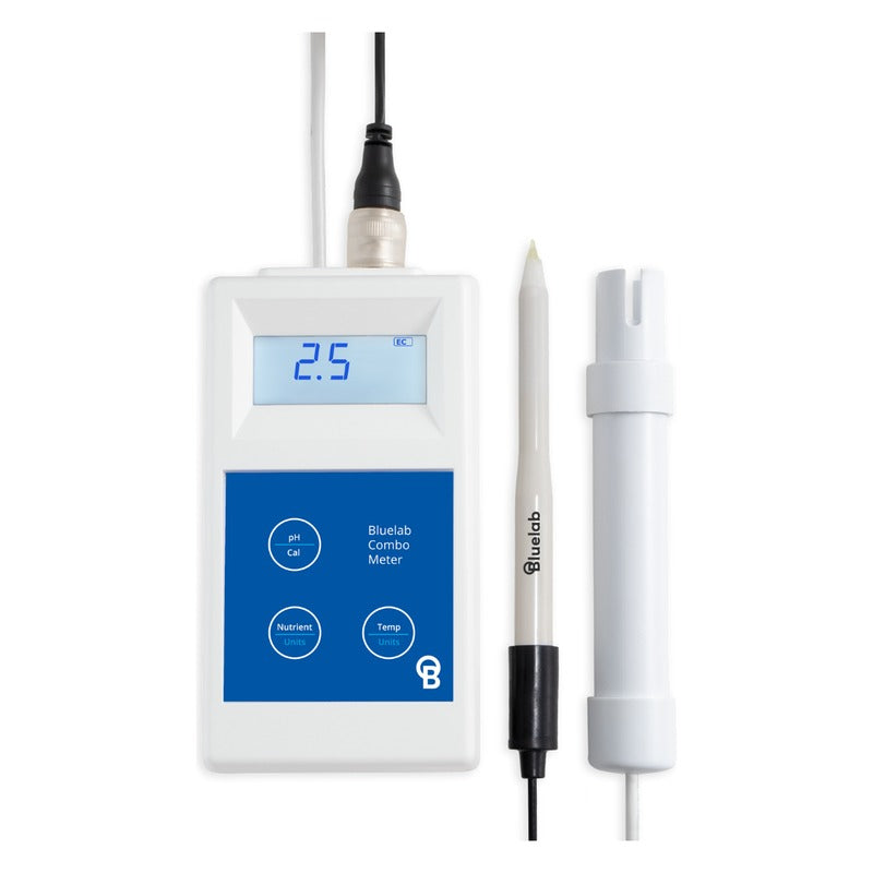 Bluelab Combo Meter Plus with Soil pH Probe - Portable pH, EC and Temperature Meter for Soil, Coco and Hydroponics