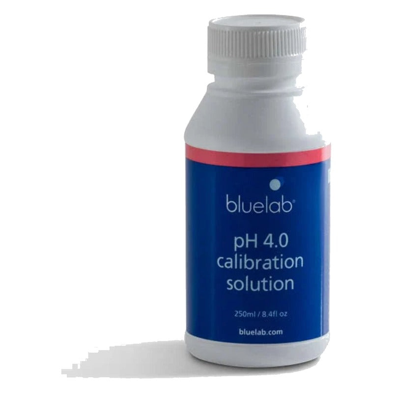 Bluelab pH 4.0 Calibration Solution - Buffer Solution for 2-Point pH Meter Calibration - 250 ml and 500 ml