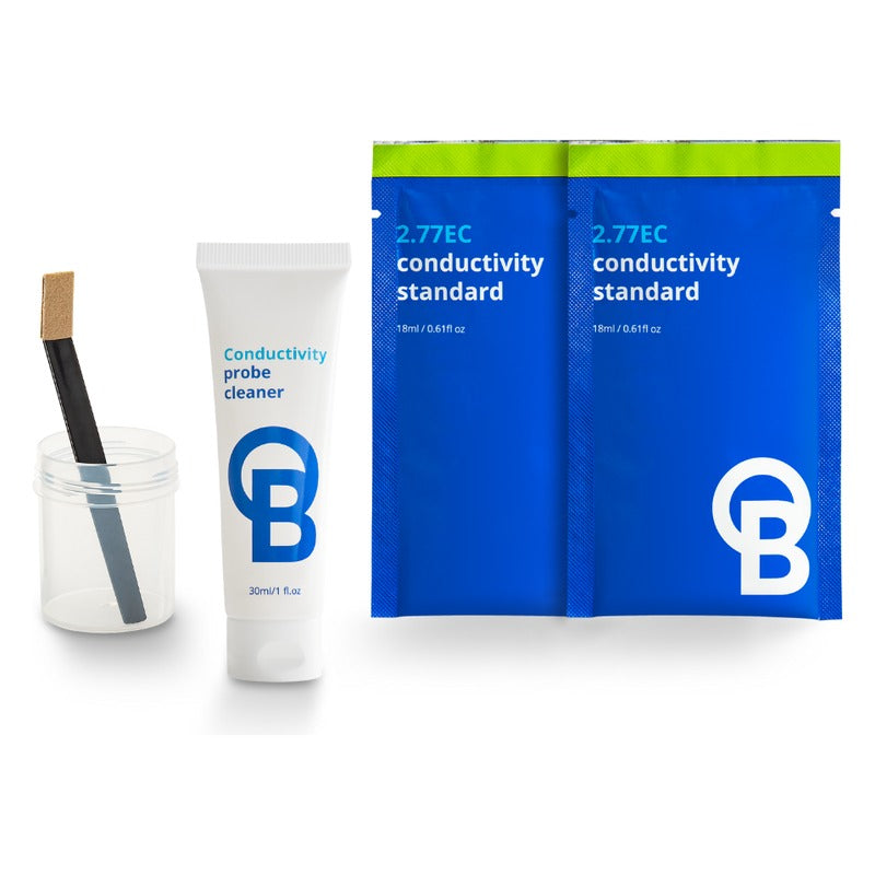 Bluelab Probe Care Kit - Conductivity - Cleaner, Standard Solution and Accessories for EC Probes