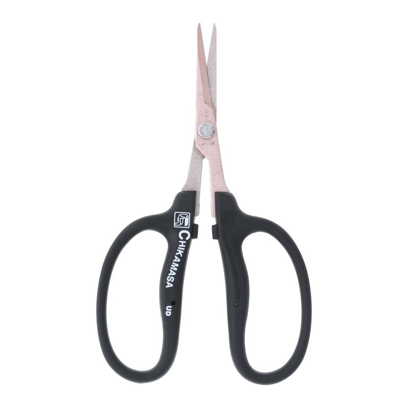 Chikamasa B-500SKF black straight-blade antibacterial scissors