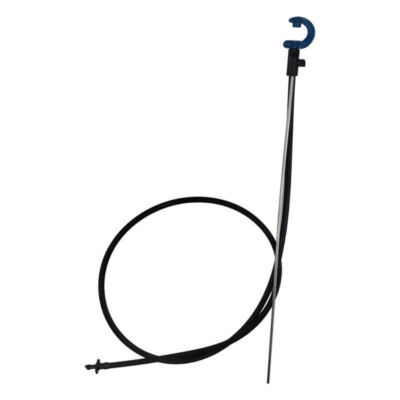 DripWorks Blue 360 Degree C-Frame Spray Stake with metal stake and tubing