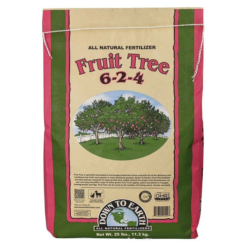 Down To Earth Fruit Tree 6-2-4 - Organic Fertilizer for Apples, Pears, Plums and Home Orchards