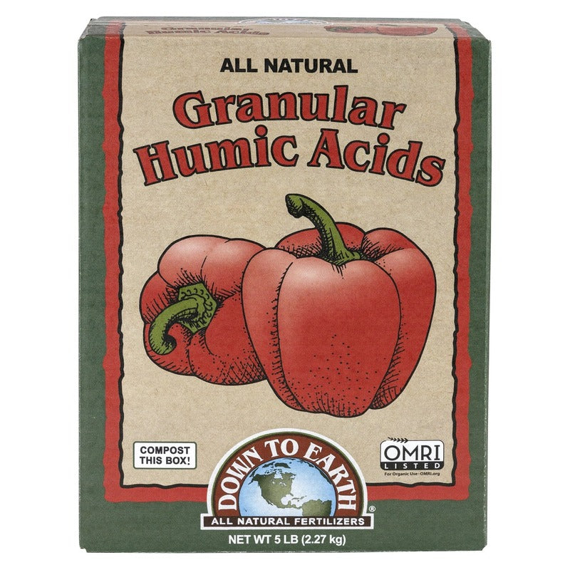Down To Earth Granular Humic Acids - Natural Leonardite Soil Amendment for Gardens and Turf