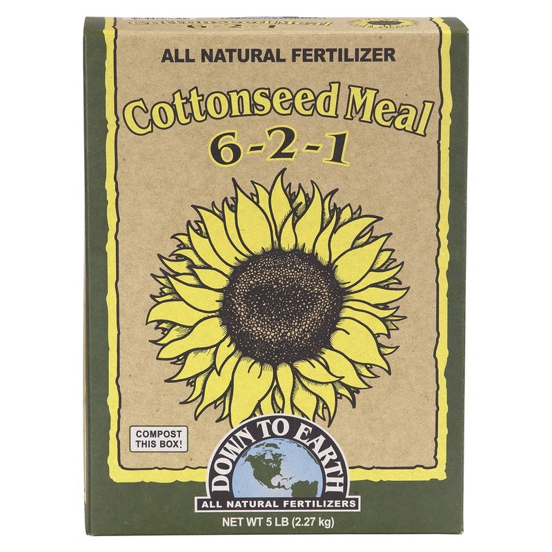 Down To Earth Cottonseed Meal 6-2-1 - Organic Nitrogen Fertilizer for Berries and Acid-Loving Shrubs