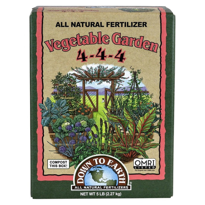 Down To Earth Vegetable Garden 4-4-4 - Organic All-Purpose Fertilizer for Vegetables and Tomatoes