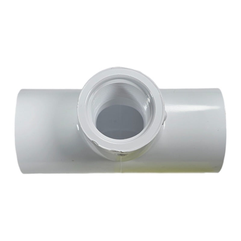 Dura Schedule 40 PVC Reducing Combination Tee, 1 in x 3/4 in Slip x Slip x FPT