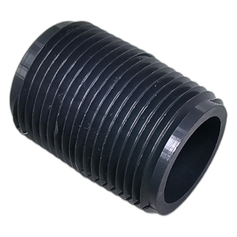 Gray Schedule 80 PVC close nipple, 3/4 in MPT x 3/4 in MPT