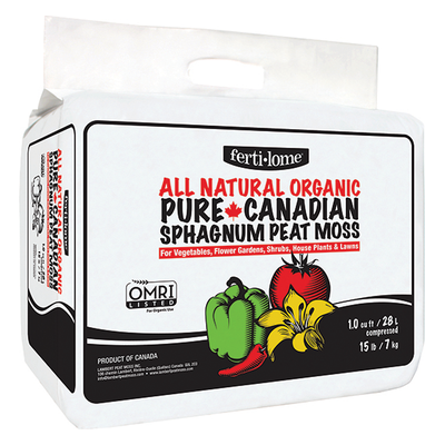 Fertilome Canadian sphagnum peat moss 1 cu ft bale