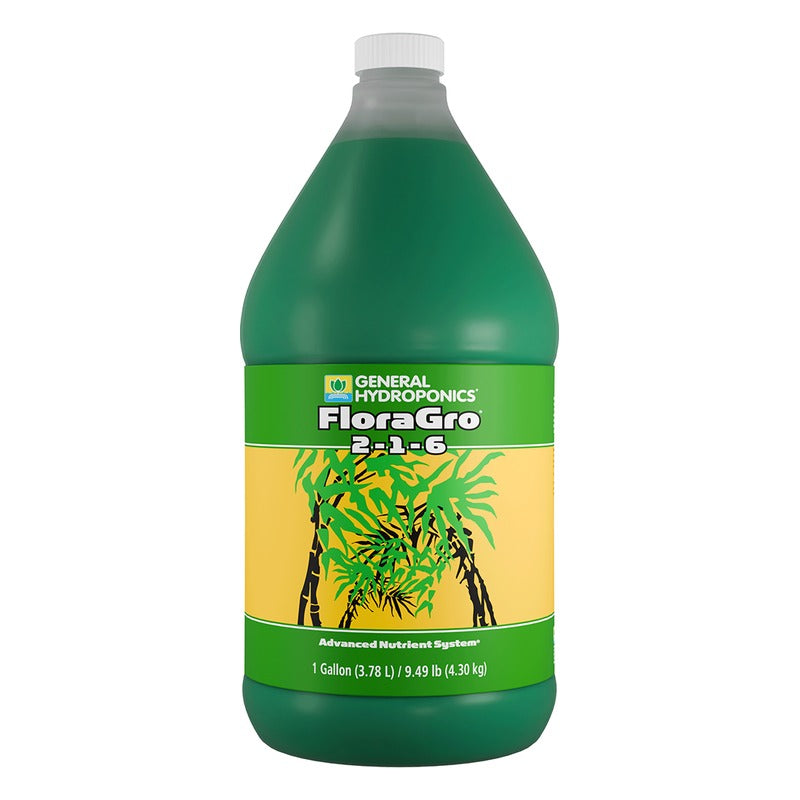 General Hydroponics FloraGro 2-1-6, 1 Gallon