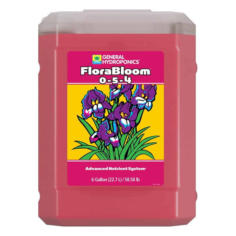 General Hydroponics FloraBloom 0-5-4 - Flowering and Fruiting Base Nutrient - 6 Gallon