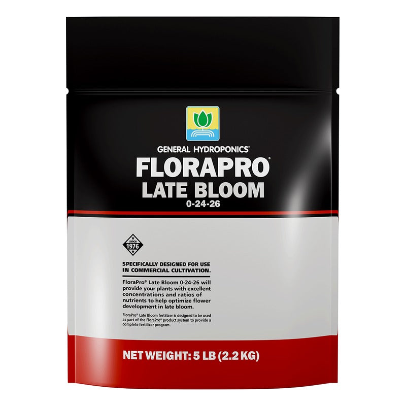 General Hydroponics FloraPro Late Bloom 0-24-26 - Nitrogen-Free Finishing Powder - 5 lb