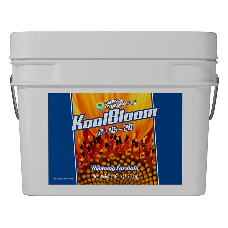 General Hydroponics KoolBloom 2-45-28 - Dry Bloom Ripening Formula for Hydroponics and Soil - 16 lb Pail