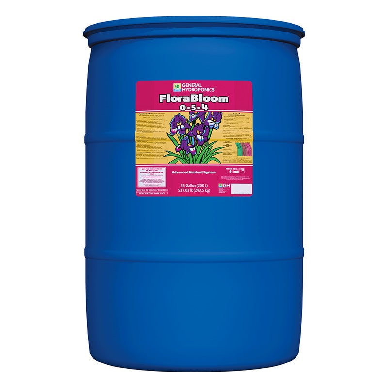 General Hydroponics FloraBloom 0-5-4 - FloraSeries Flowering and Fruiting Base Nutrient - 55 Gallon Drum