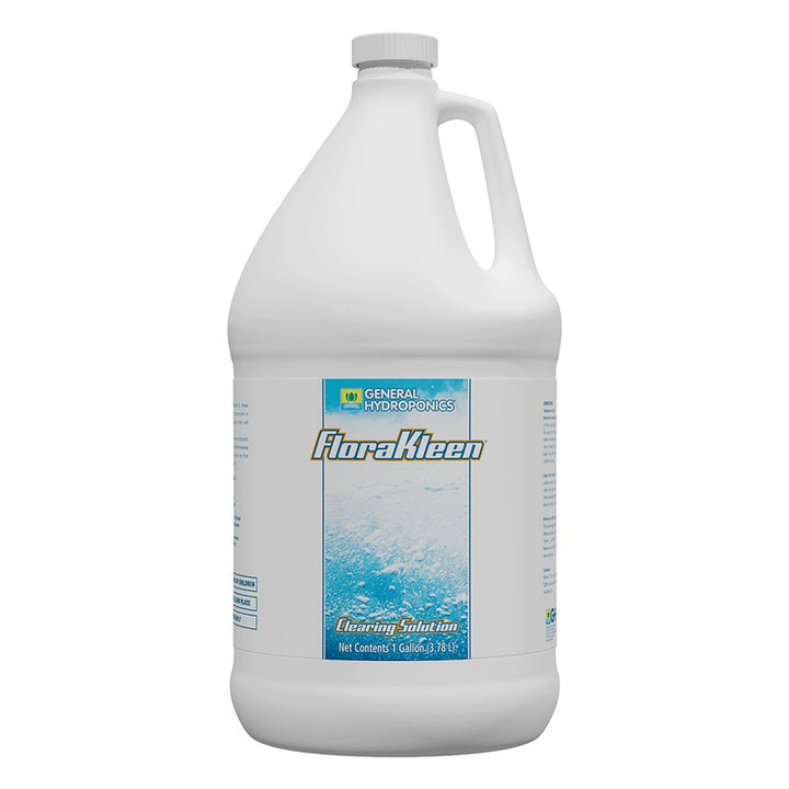 General Hydroponics FloraKleen Clearing Solution - Salt and Residue Flush for Hydroponic Systems and Growing Media - 1 Gallon and 6 Gallon