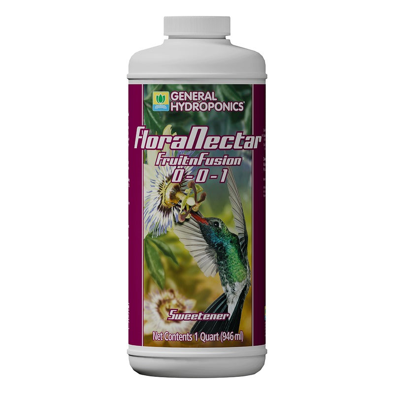 General Hydroponics FloraNectar FruitnFusion 0-0-1 - Carbohydrate Plant Sweetener - Quart
