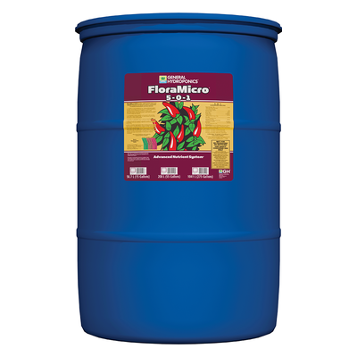General Hydroponics FloraMicro 5-0-1 55 Gallon Drum
