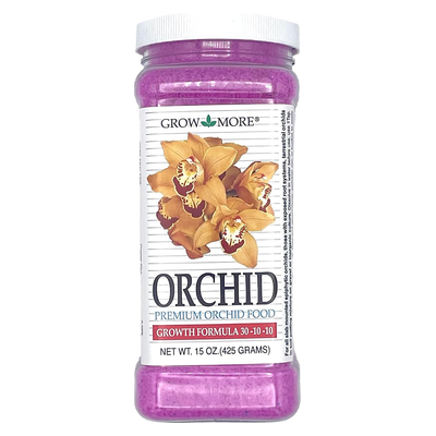 Grow More Orchid Food Growth Formula 30-10-10, 15 oz jar
