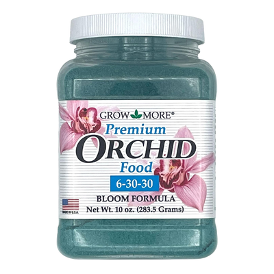 Grow More Orchid Food Bloom Formula 6-30-30, 10 oz jar