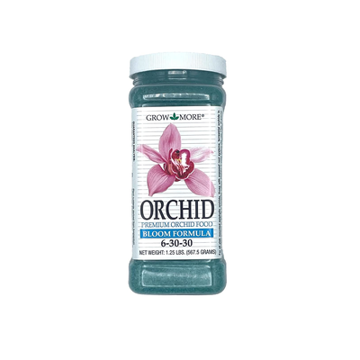Grow More Orchid Food Bloom Formula 6-30-30, 1.25 lb jar
