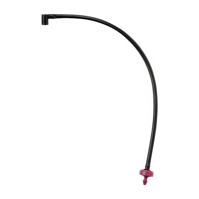 Netafim dripper assembly with 48 in black tubing and plum dripper