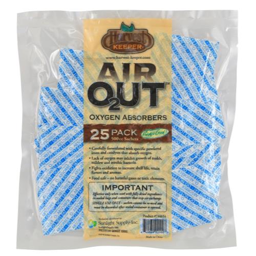 Harvest Keeper Air Out 500 cc oxygen absorbers 25 pack