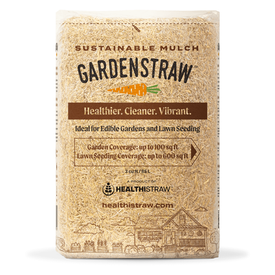 HealthiStraw GardenStraw wheat straw mulch 3 cu ft bale