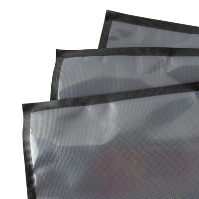 Black and clear 5 mil vacuum seal bags
