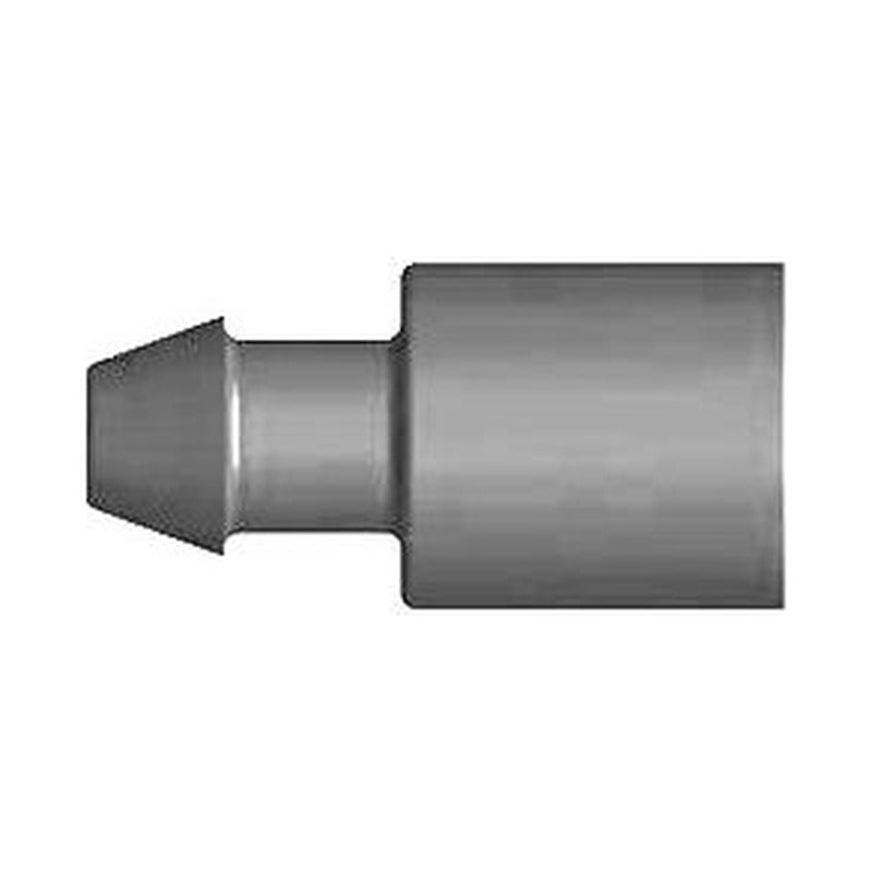 Netafim 3 mm flex tube adapter, updated gray version shown (stock on hand is the brown version)
