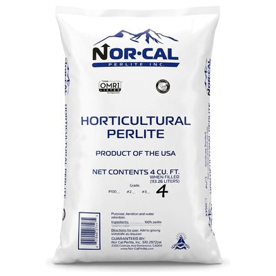 Nor-Cal Horticultural Perlite Grade 4+, 4 cu ft bag