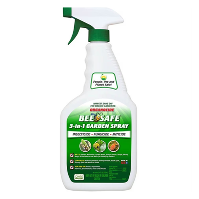 Organocide Bee Safe 3-in-1 Garden Spray 24 oz ready-to-use