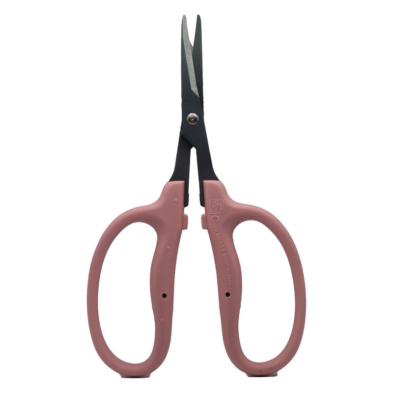 Chikamasa B-500SRFP Curved Pruning Scissors, Pink