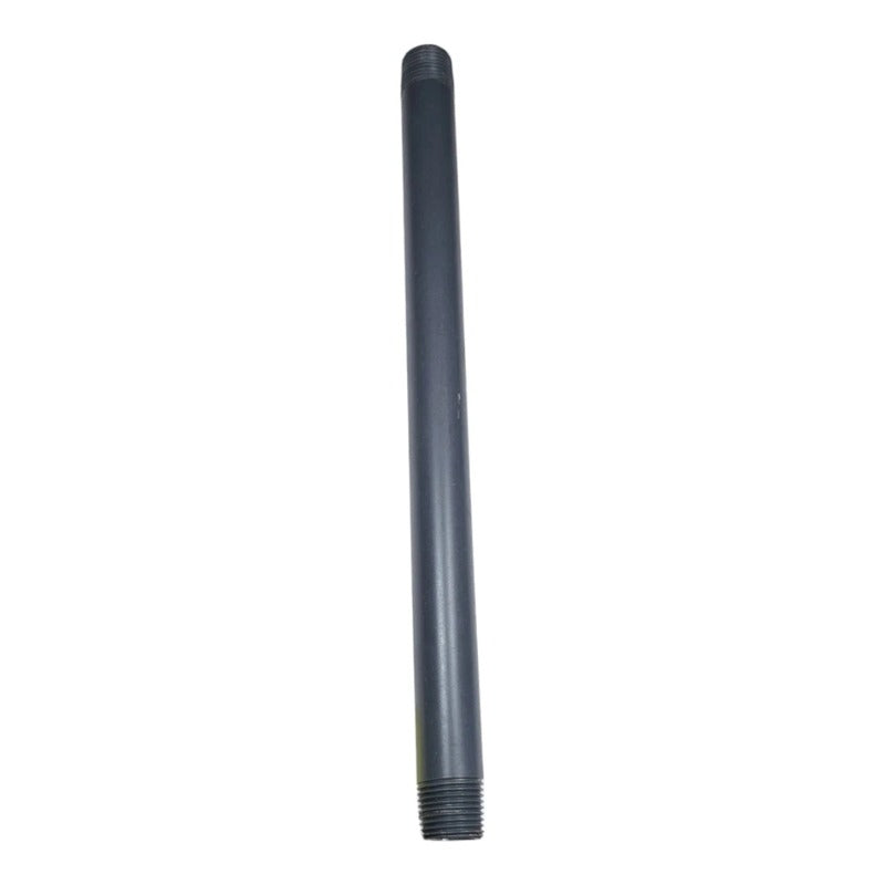 Gray Schedule 80 PVC nipple 1/2 in x 12 in MPT
