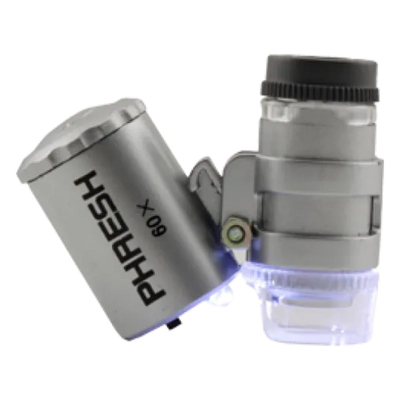 Urban Farm 60x LED illuminated pocket microscope