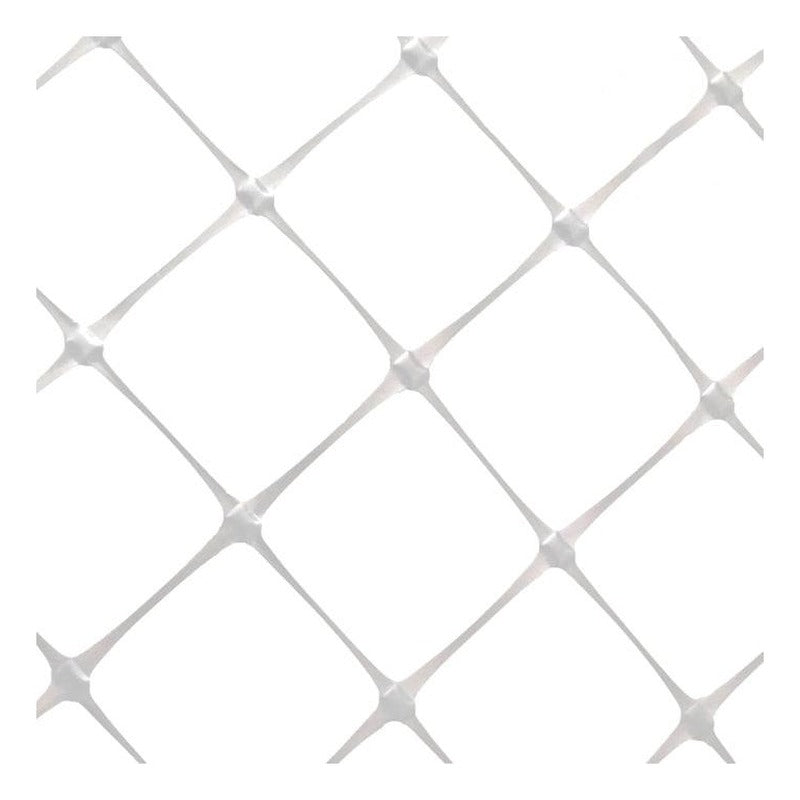 Close-up of VineLine white trellis netting with 6 inch square openings