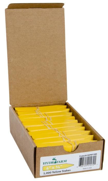 Macore yellow plant stake labels